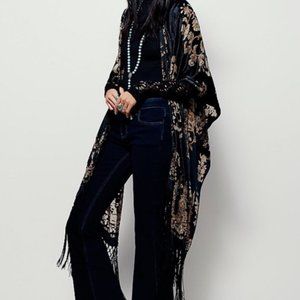 Free People East End Velvet Kimono